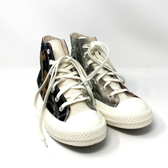 Converse Chuck Black Tropic Shirt Canvas Sneaker Women's Size 8 170667C - Picture 6 of 9